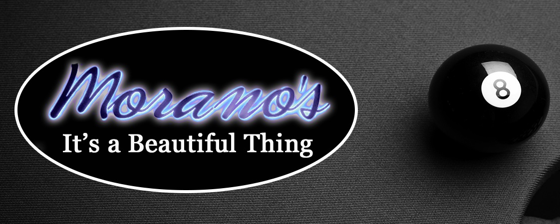 Morano's pool hall exterior/interior