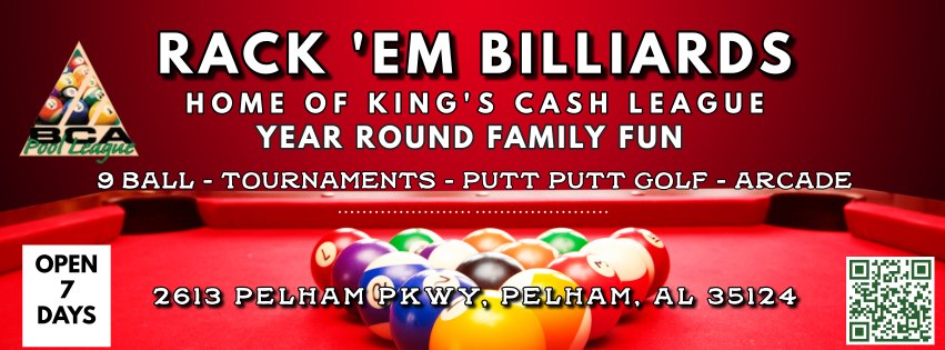 Rack Em Billiards pool hall exterior/interior