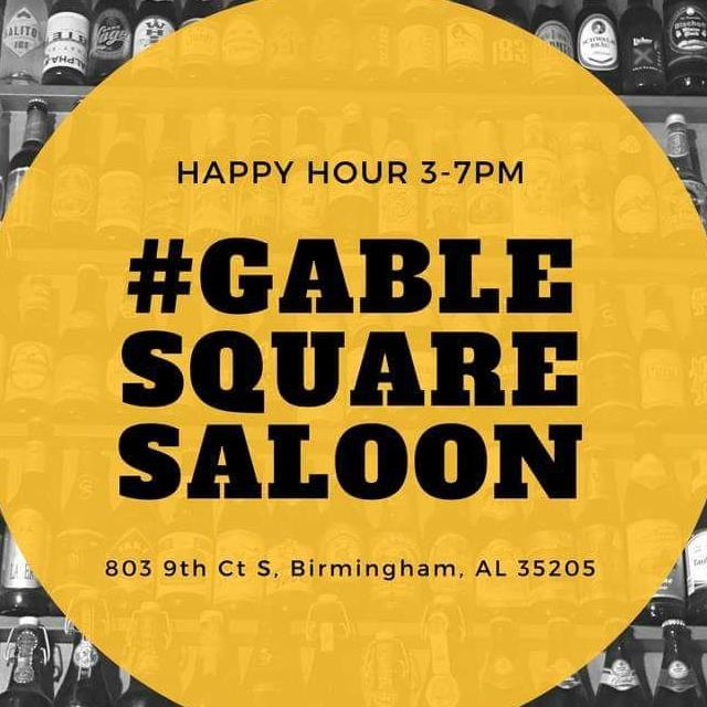 Gable Square Saloon pool hall exterior/interior