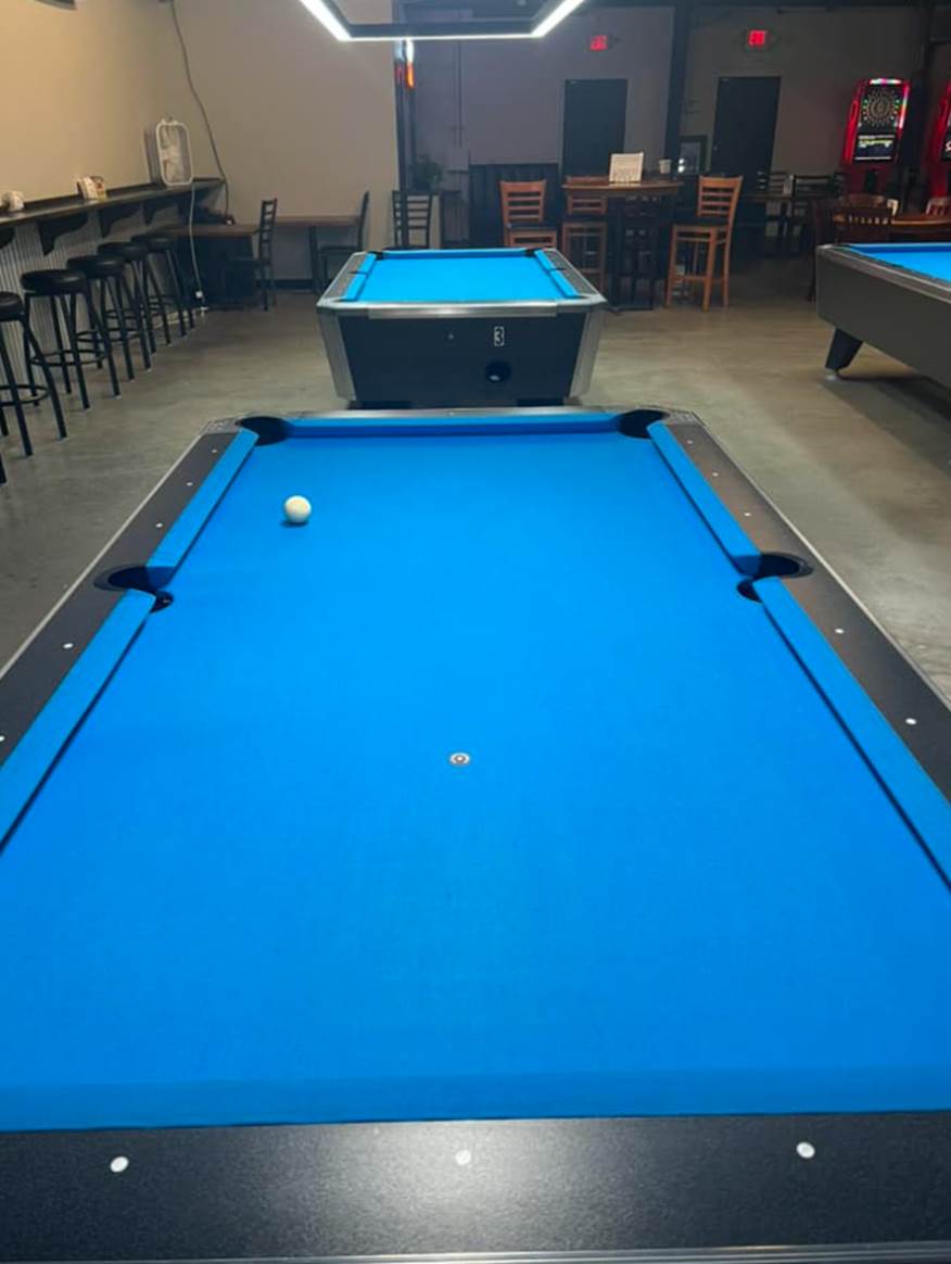 2 Shots In pool hall exterior/interior