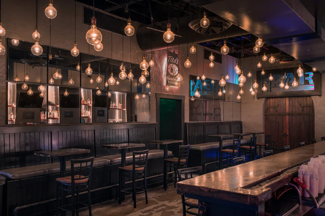 Sidebar pool hall exterior/interior