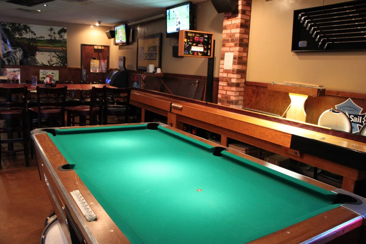Arena Sports Grill pool hall exterior/interior