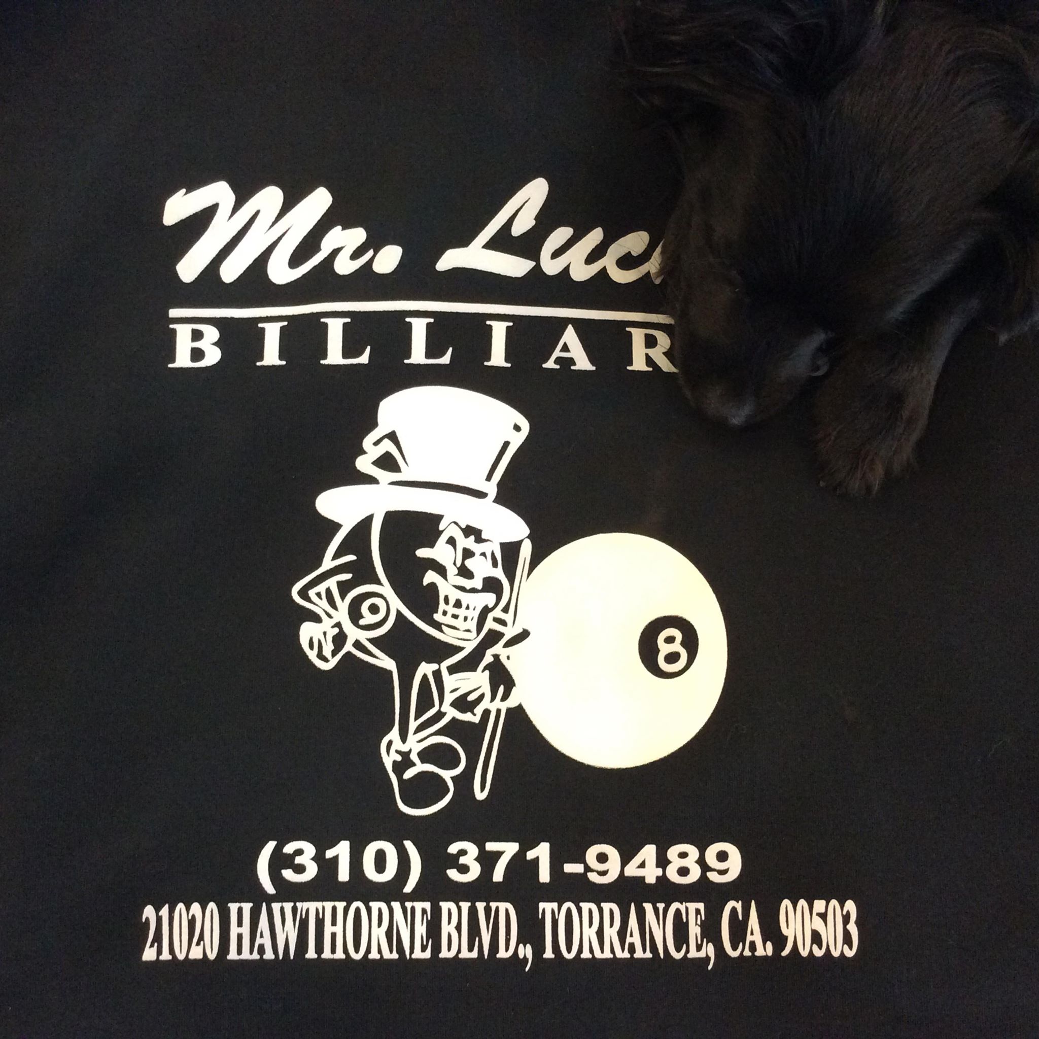 Mr. Lucky's Billiards pool hall exterior/interior