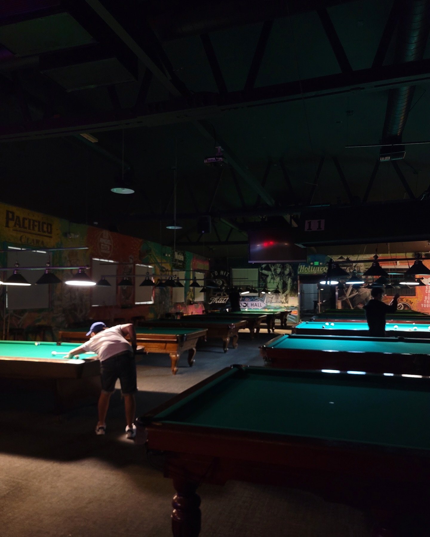 Green Room Billiards pool hall exterior/interior