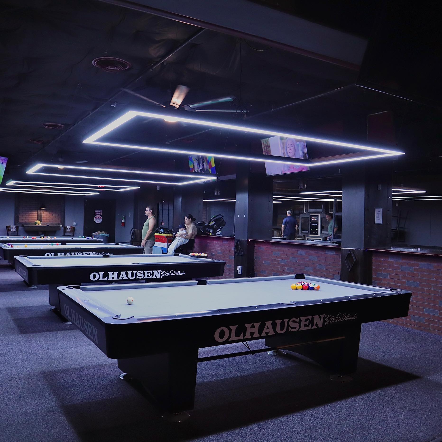 The Crimson Cue Sports & Billiard Club pool hall exterior/interior