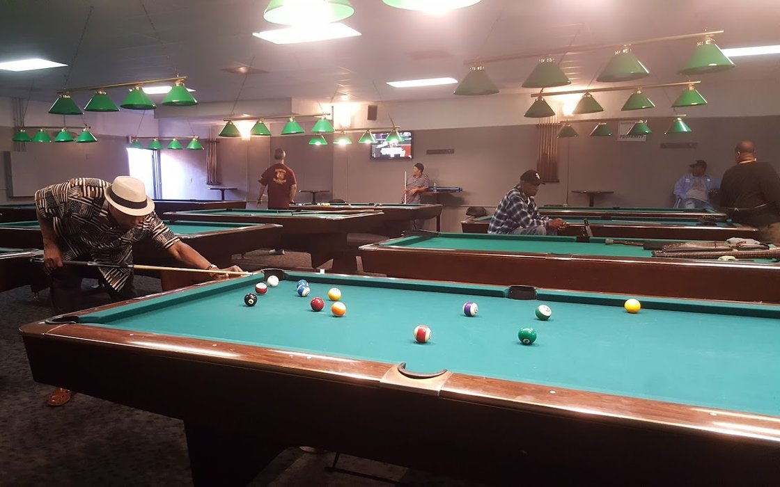 Sportsman Family Billiards pool hall exterior/interior