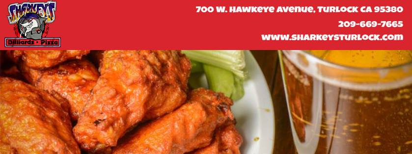 Sharkey's Family Billiards & Pizza pool hall exterior/interior