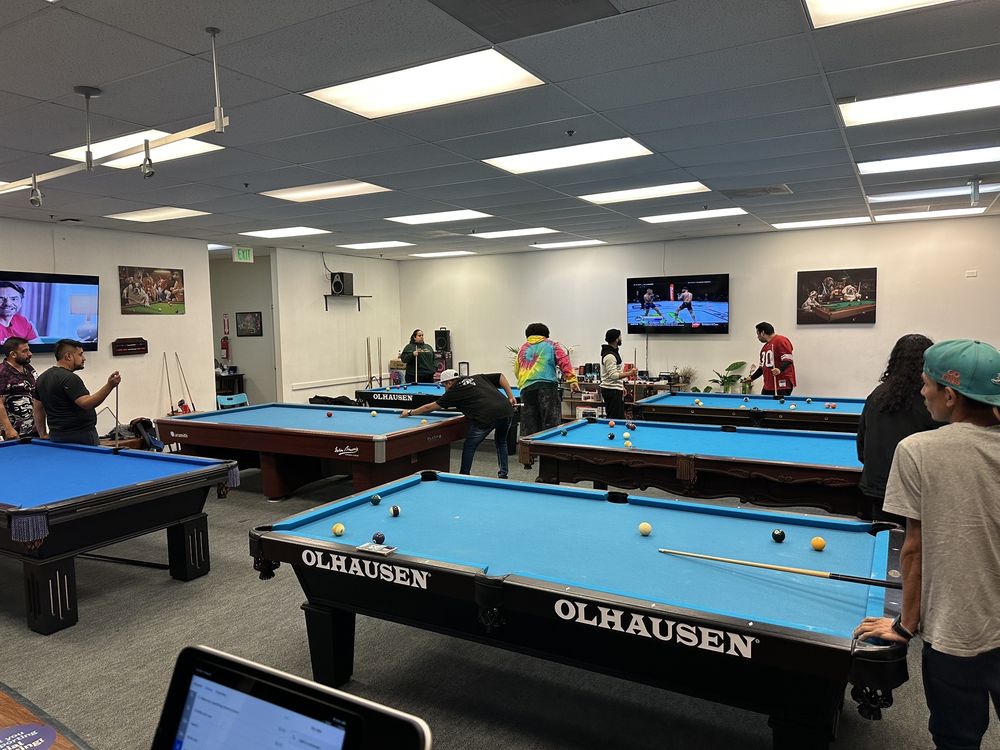 A & A Billiards pool hall exterior/interior