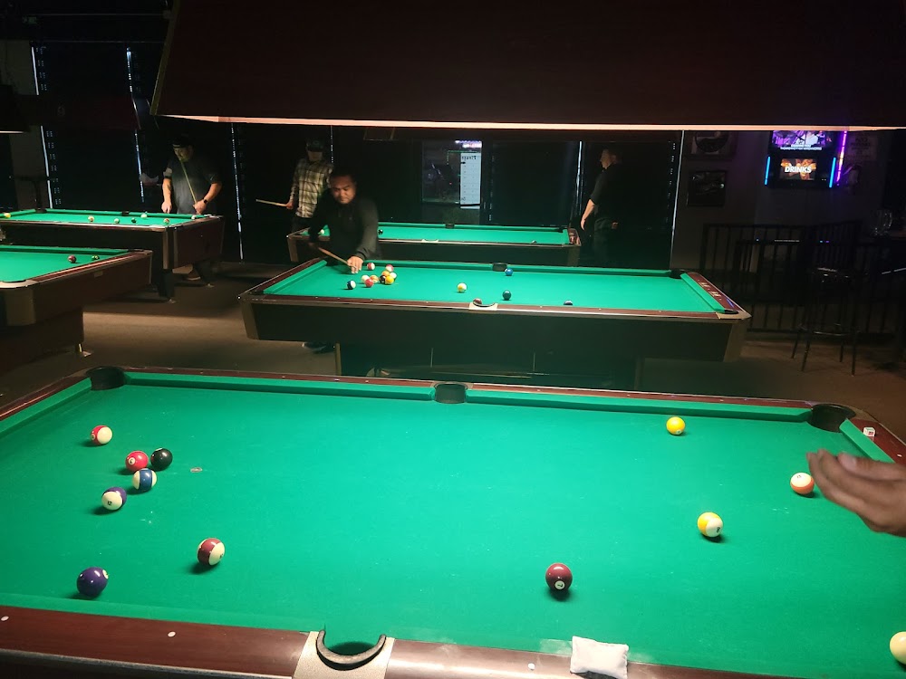 Slicks Billiards pool hall exterior/interior