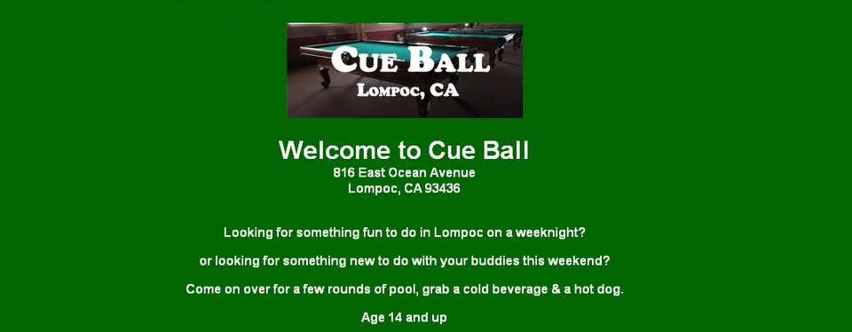 Cue Ball Billiards pool hall exterior/interior