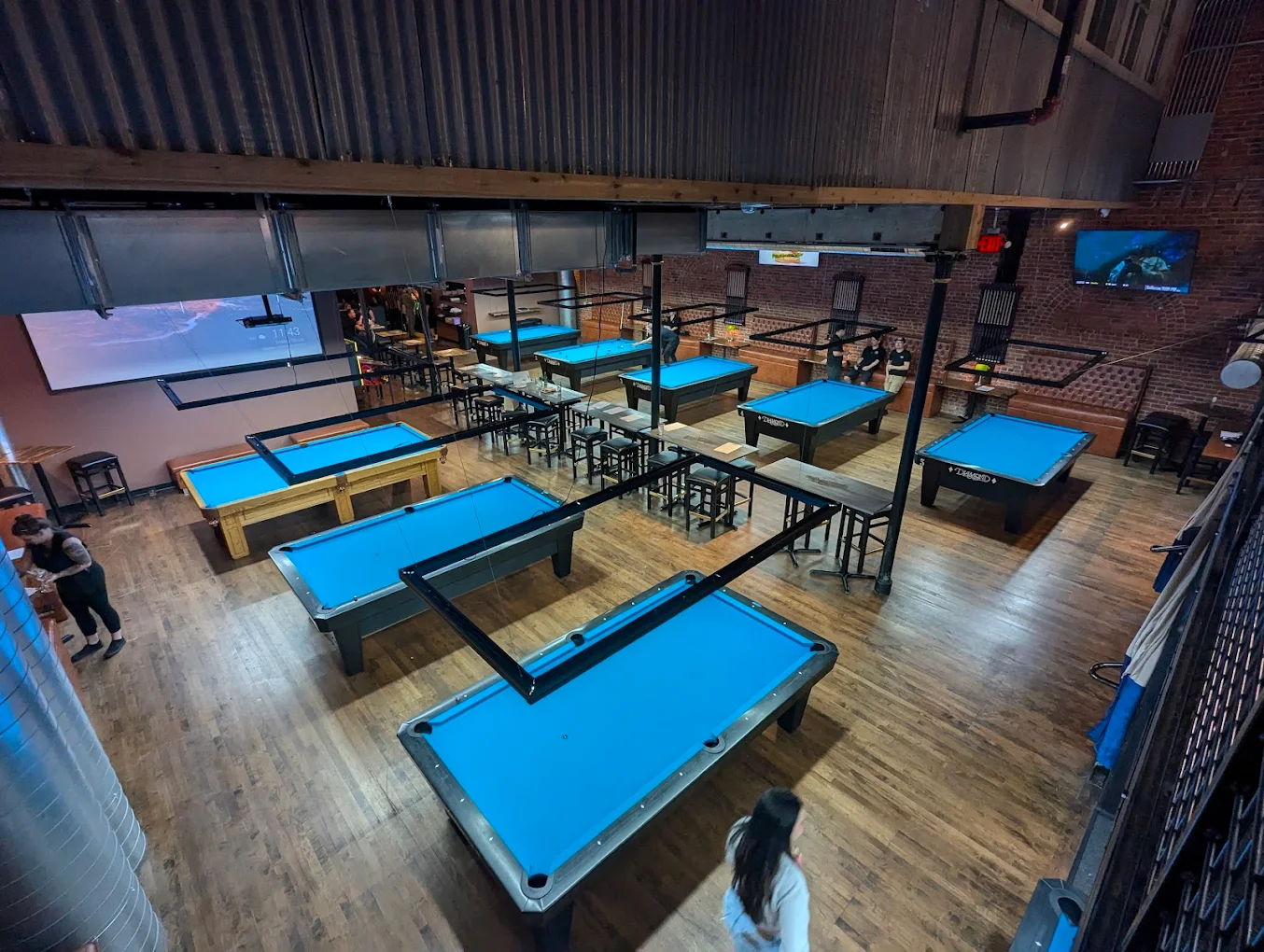 The Crooked Cue Lounge pool hall exterior/interior