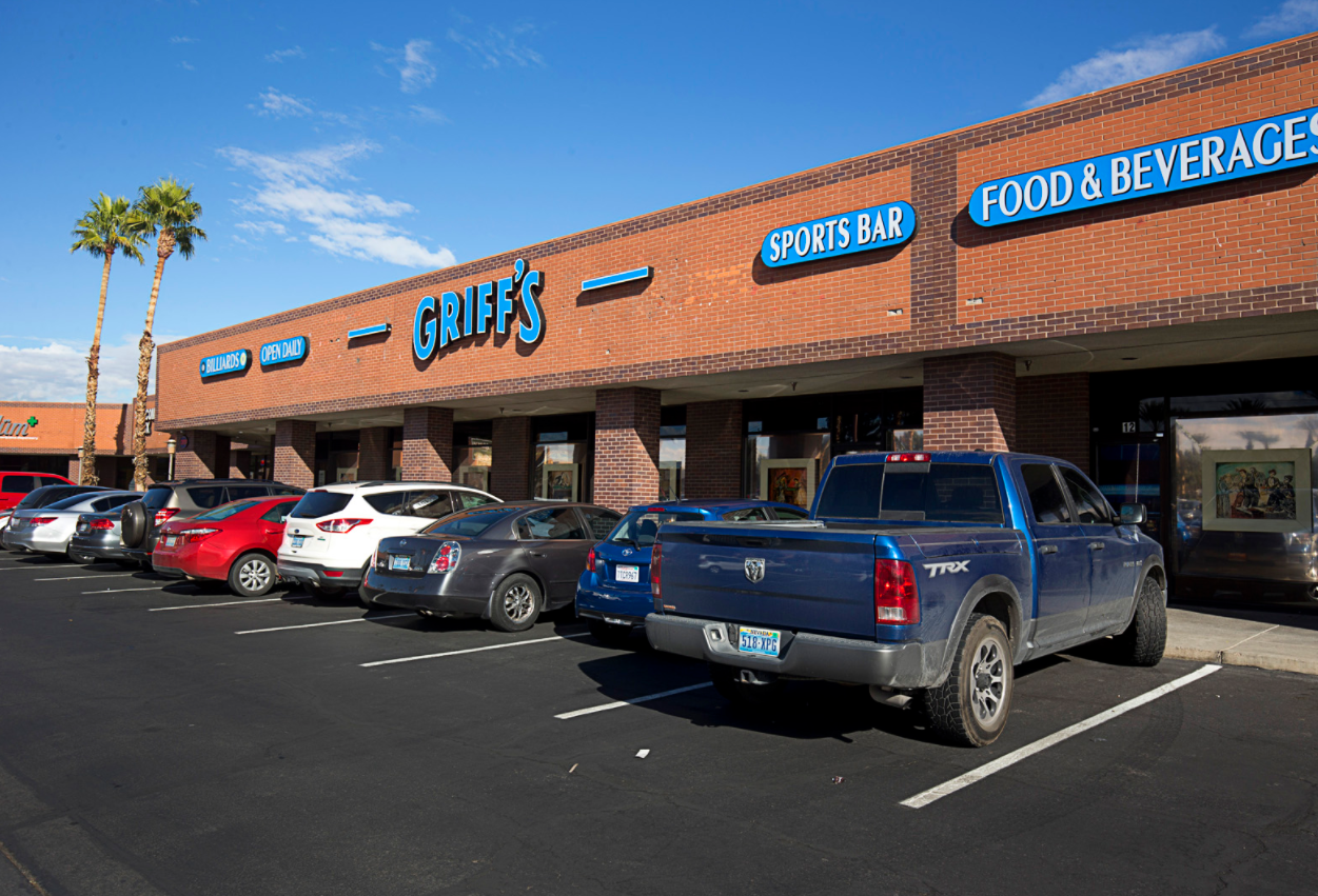 Griff's Billiards pool hall exterior/interior