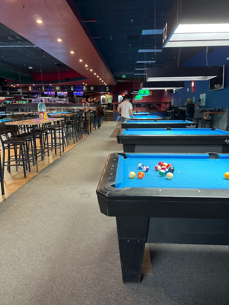 Felt Billiards pool hall exterior/interior