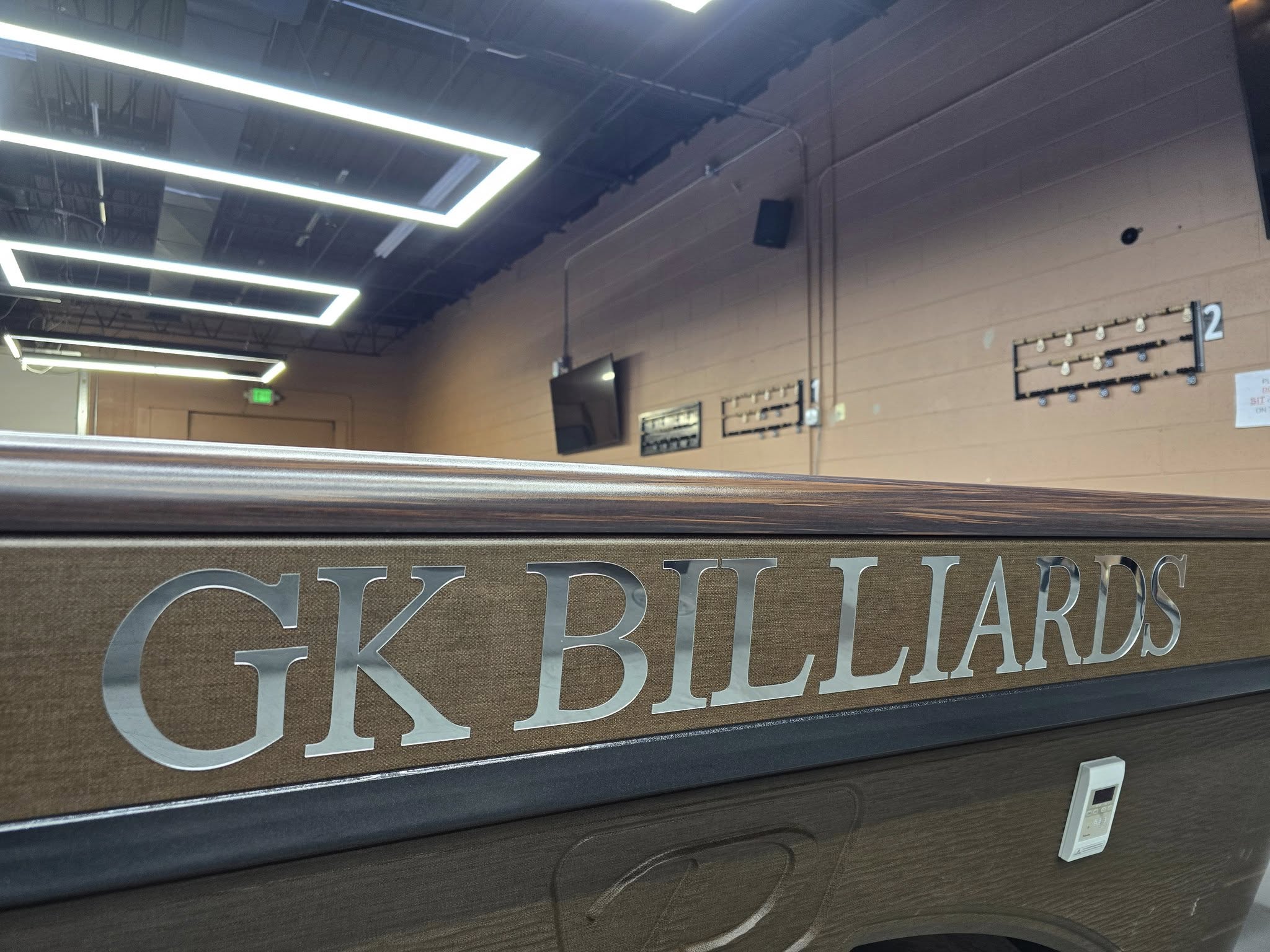GK Billiards pool hall exterior/interior