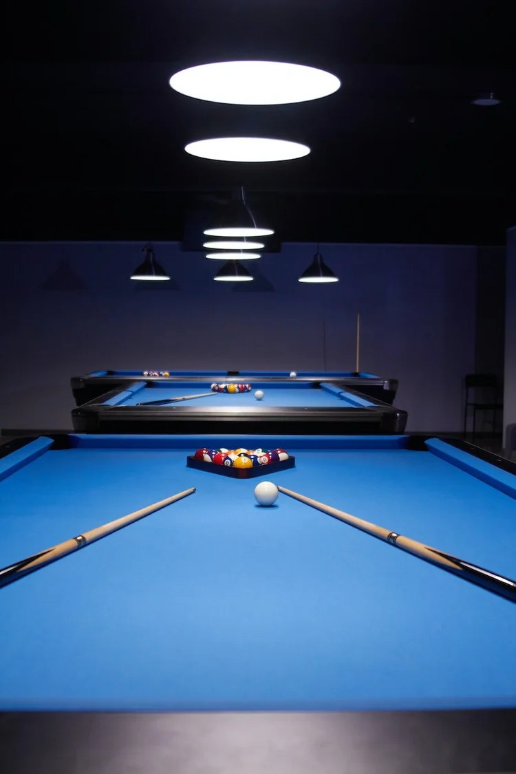 Parker Billiards pool hall exterior/interior
