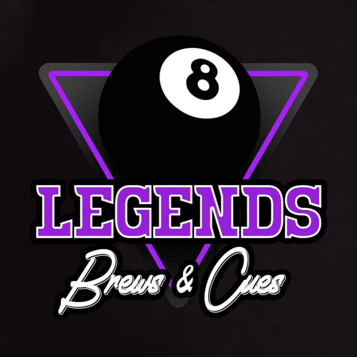 Legends Brews & Cues pool hall exterior/interior