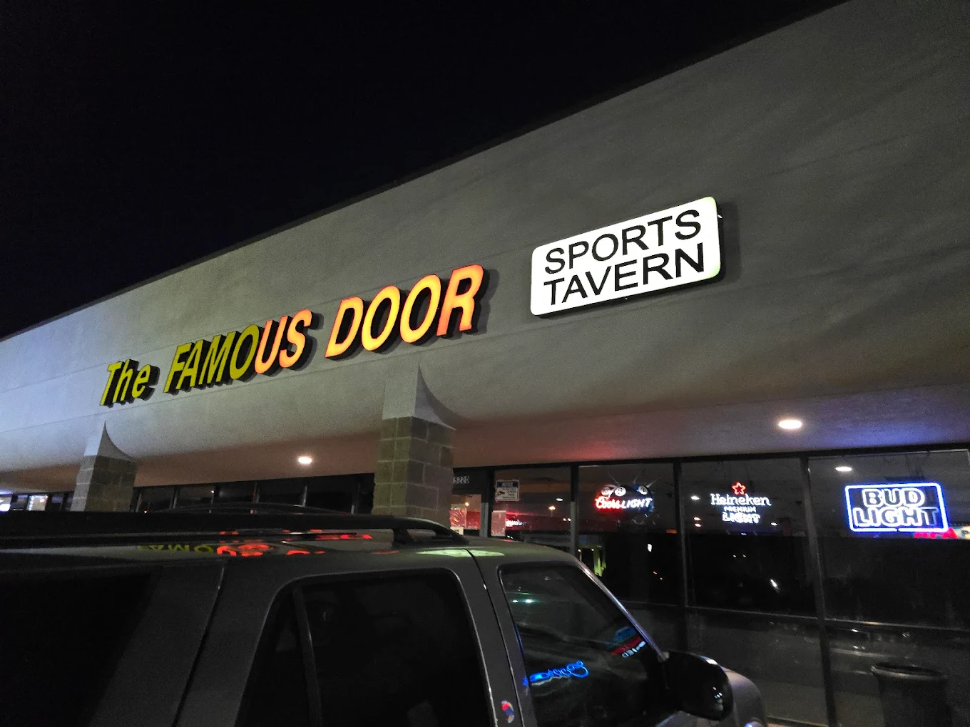 Famous Door 2 pool hall exterior/interior