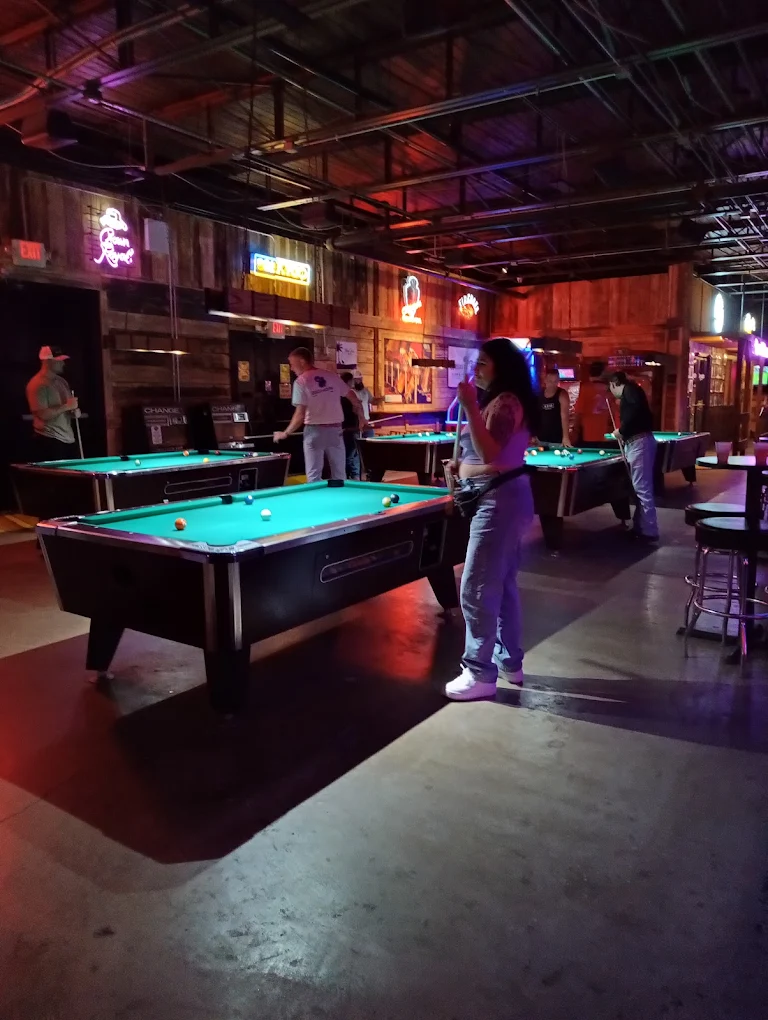 The Grizzly Rose pool hall exterior/interior