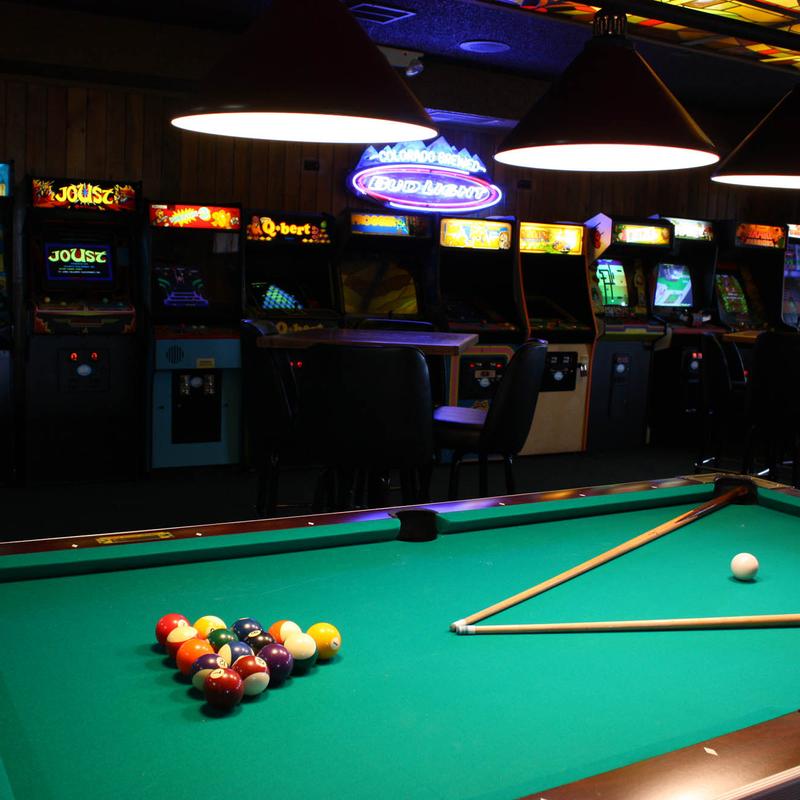 The Varsity Inn pool hall exterior/interior