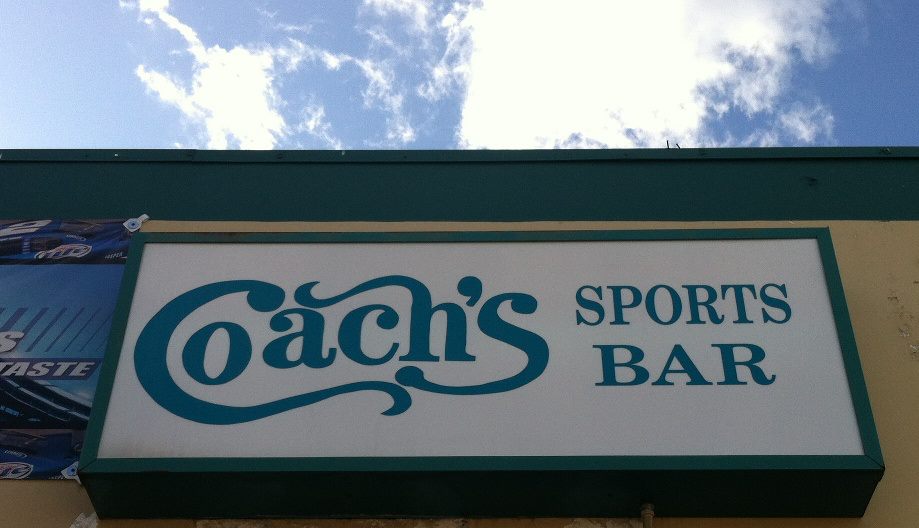 Coach's Sports Bar pool hall exterior/interior