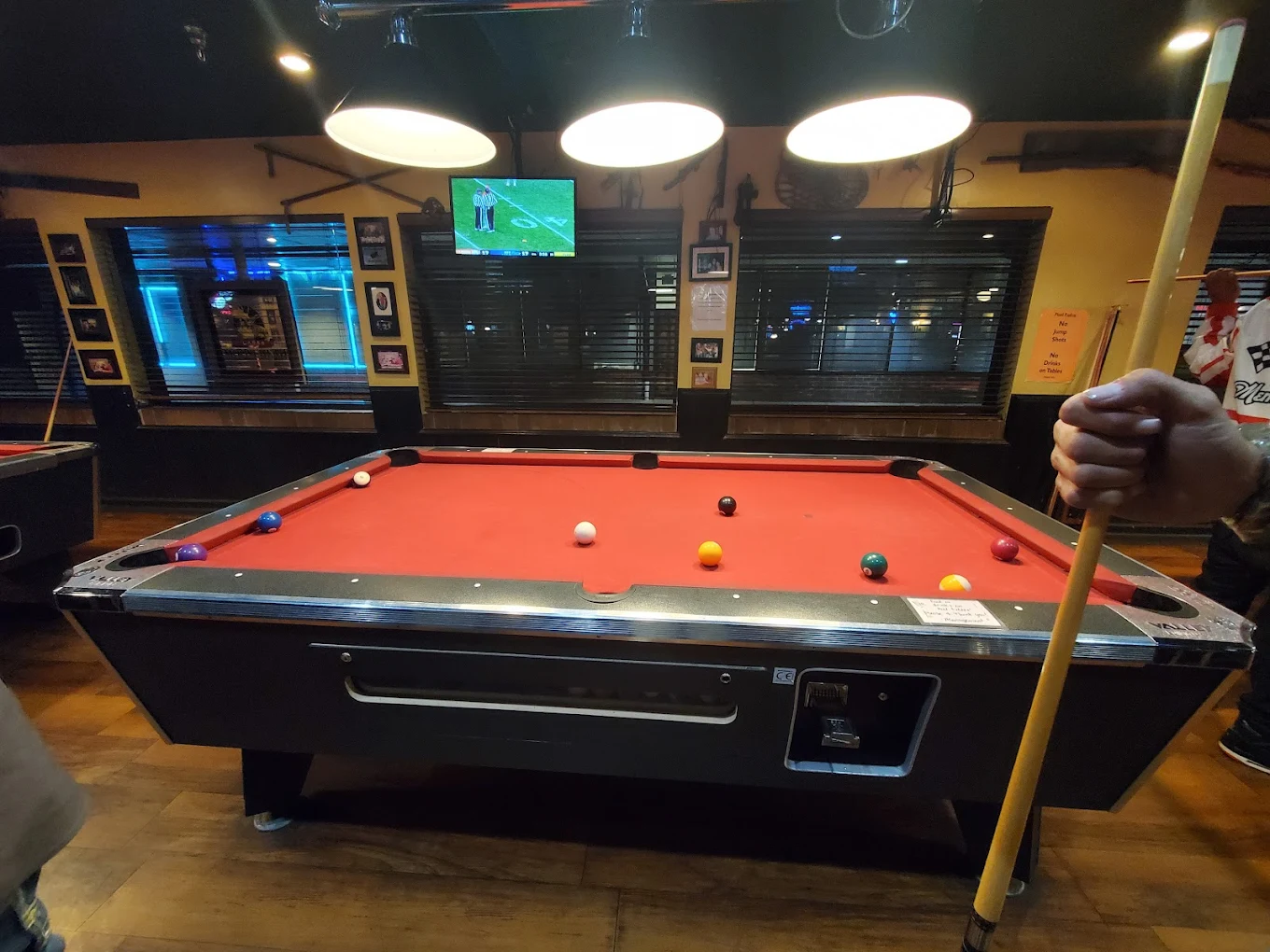 Challengers Sports Bar pool hall exterior/interior