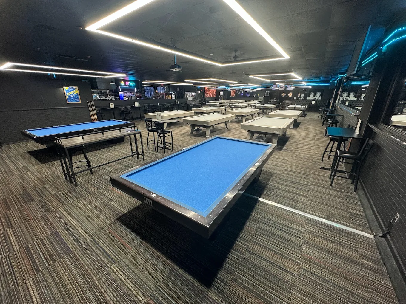 US 1 Billiards pool hall exterior/interior