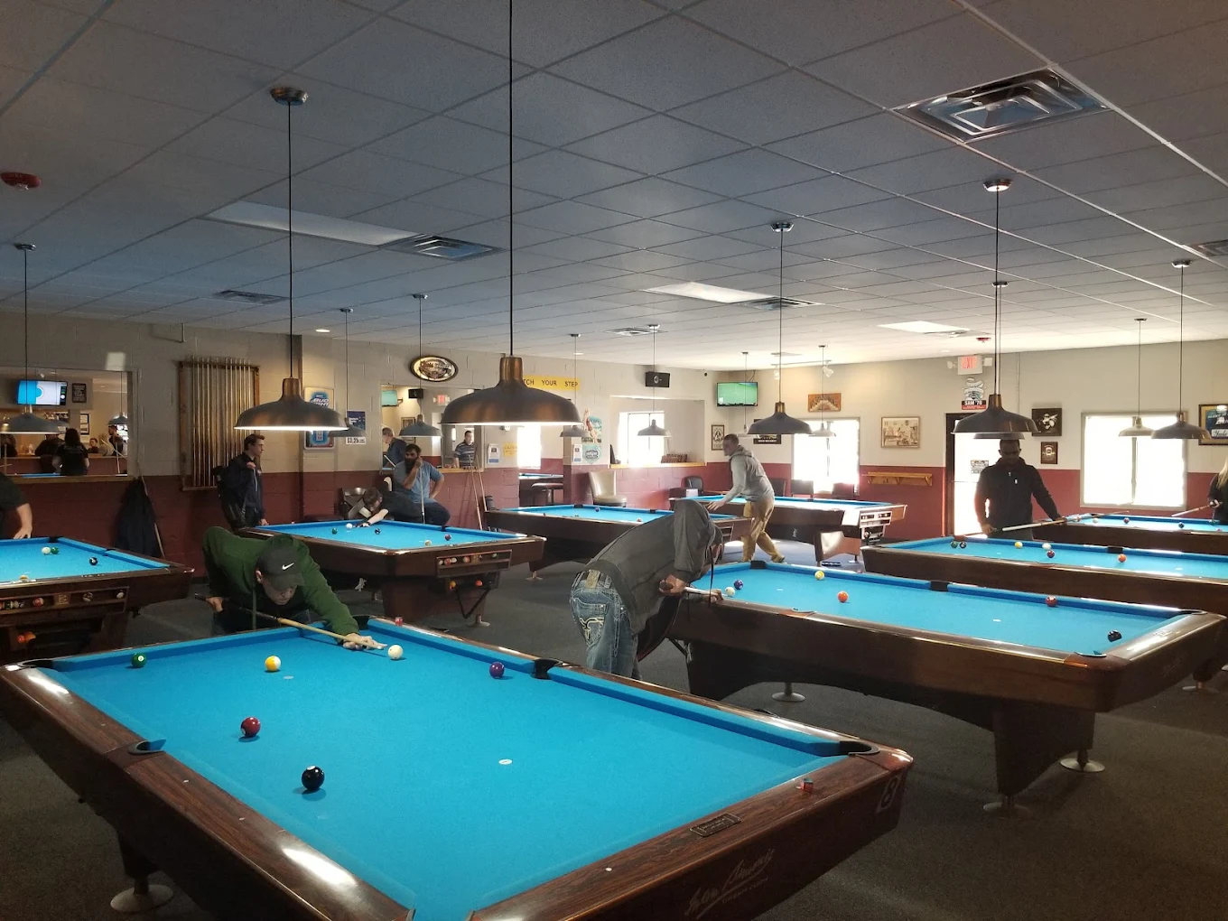 Yale Billiards pool hall exterior/interior