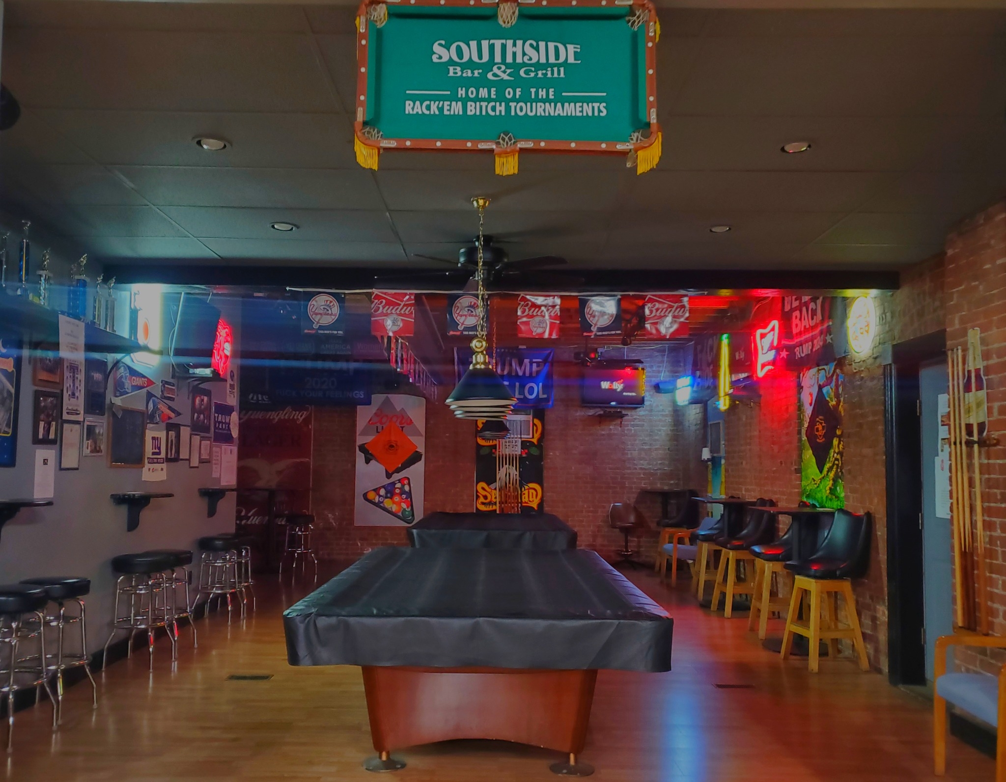 Southside Cafe pool hall exterior/interior