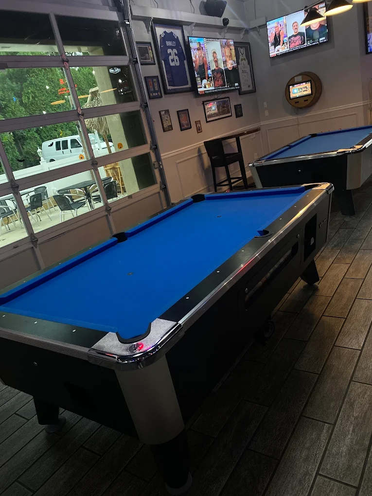 Stormy's pool hall exterior/interior