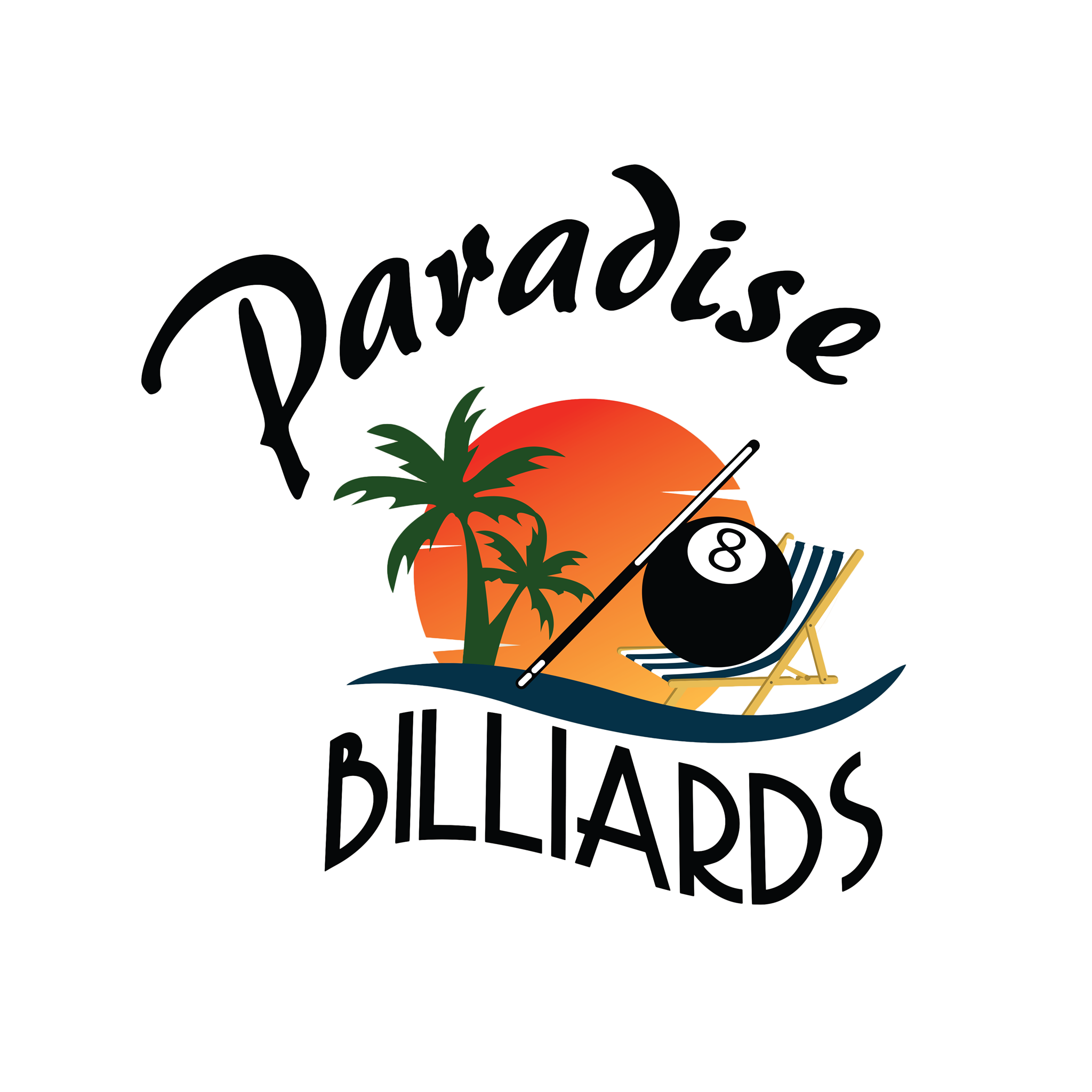 Paradise Billiards pool hall exterior/interior