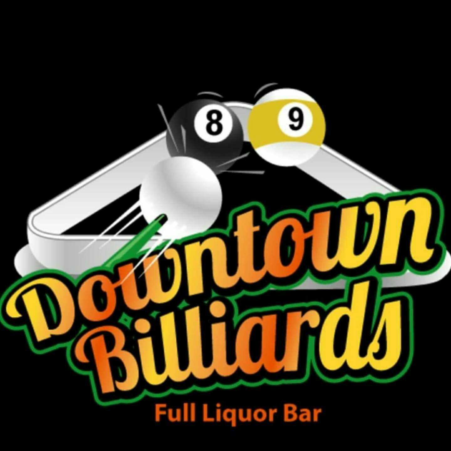 Downtown Billiards pool hall exterior/interior