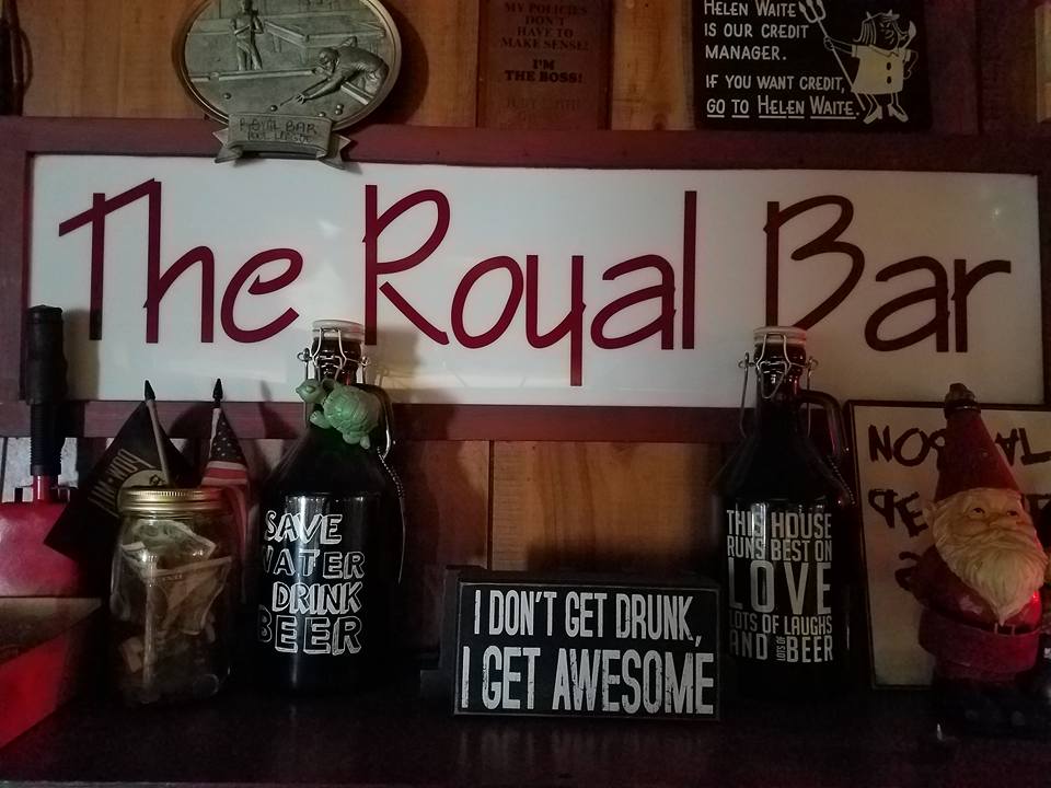 Royal Bar pool hall exterior/interior