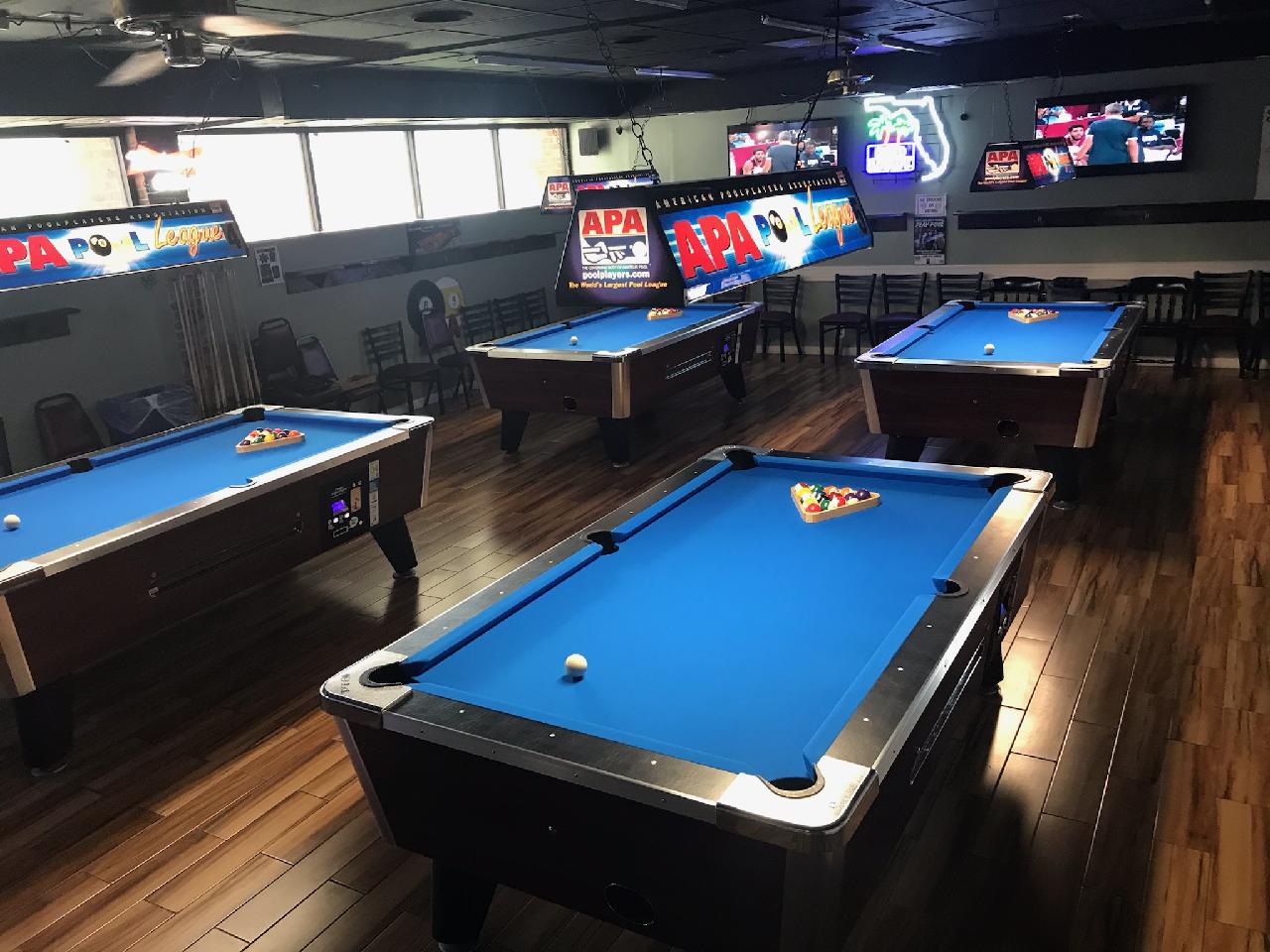Desperados Saloon pool hall exterior/interior