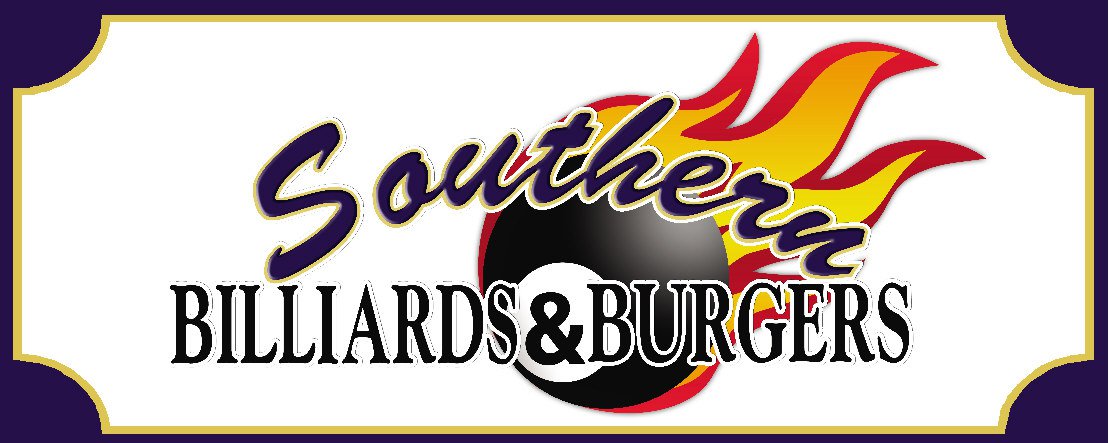 Southern Billiards & Burgers pool hall exterior/interior