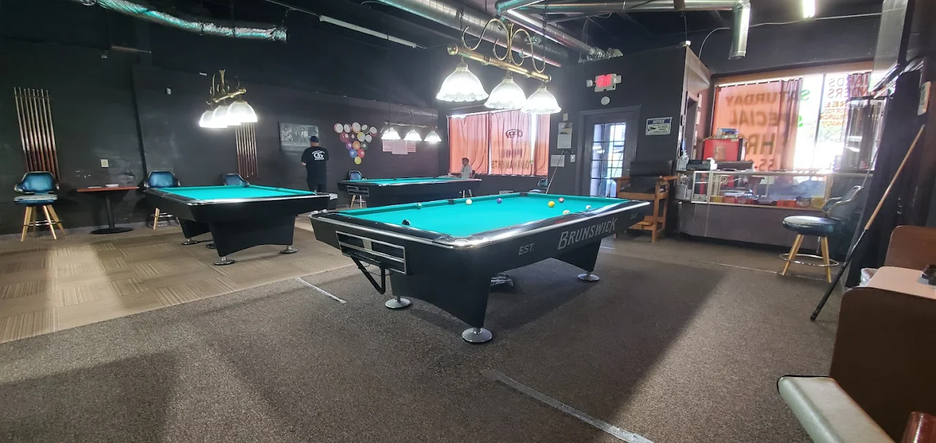 Blvd Billiards pool hall exterior/interior