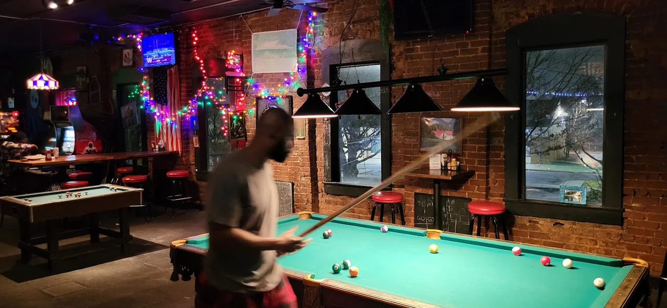 Chairs Upstairs pool hall exterior/interior