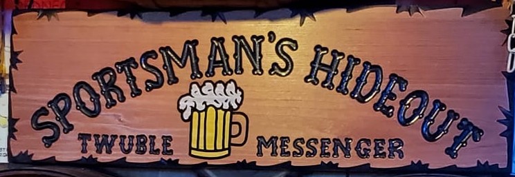 Sportsman's Hideout pool hall exterior/interior