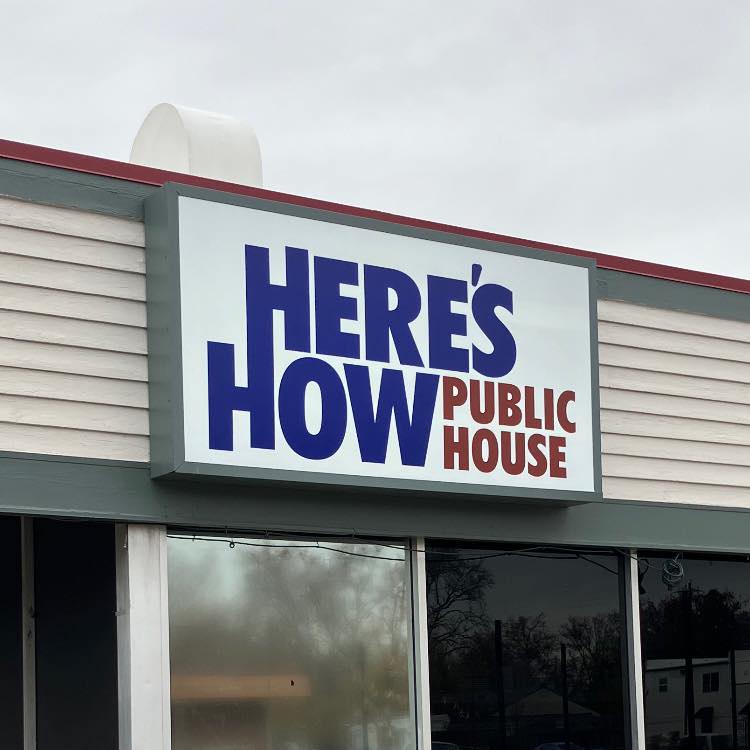 Here's How Public House pool hall exterior/interior