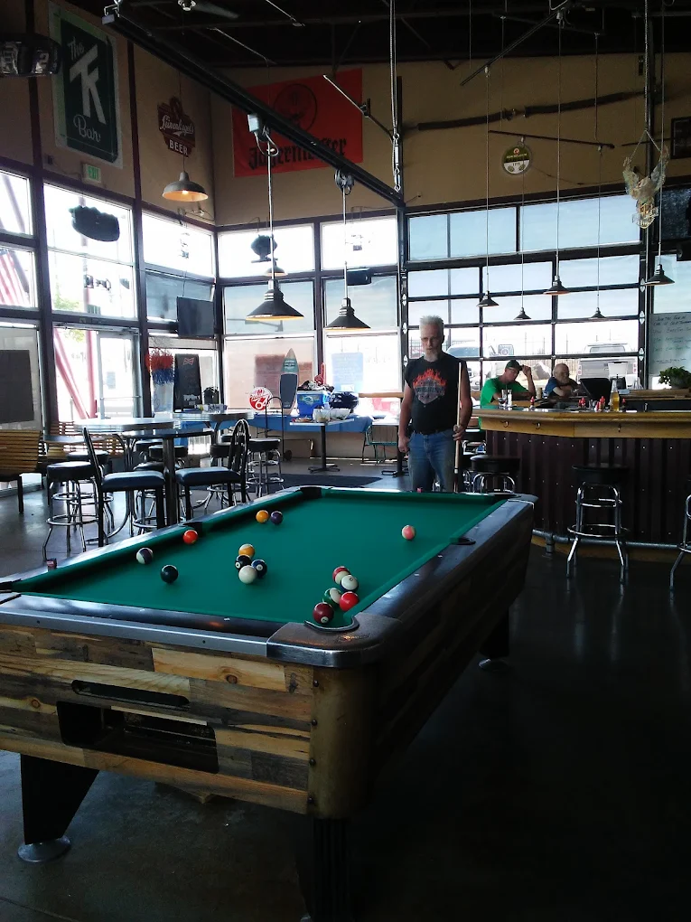 The TK Bar pool hall exterior/interior