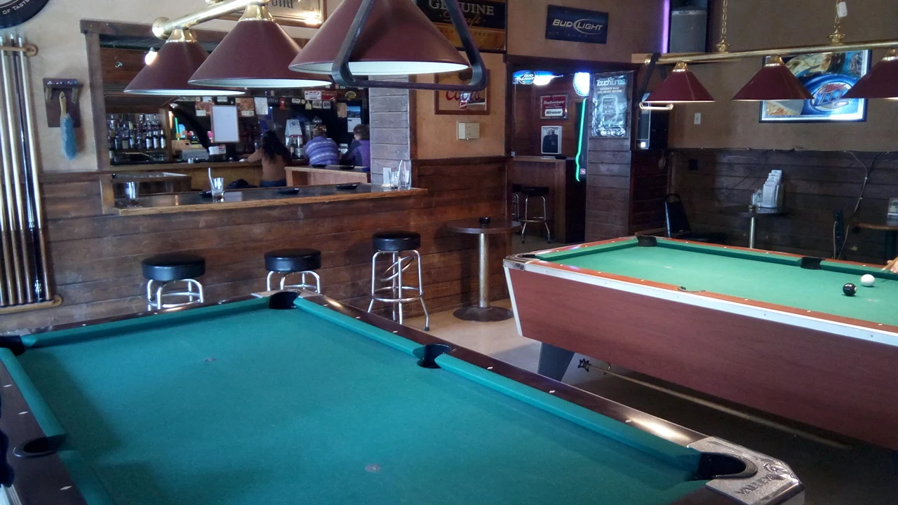 The Miramar pool hall exterior/interior