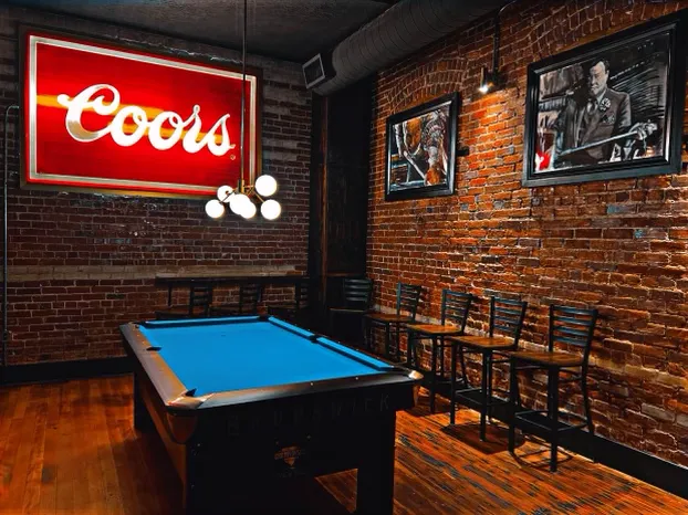 The Alpine Bar pool hall exterior/interior