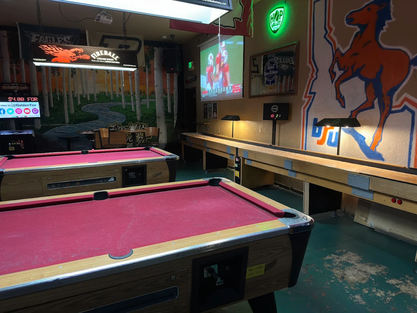 The Silly Birch pool hall exterior/interior