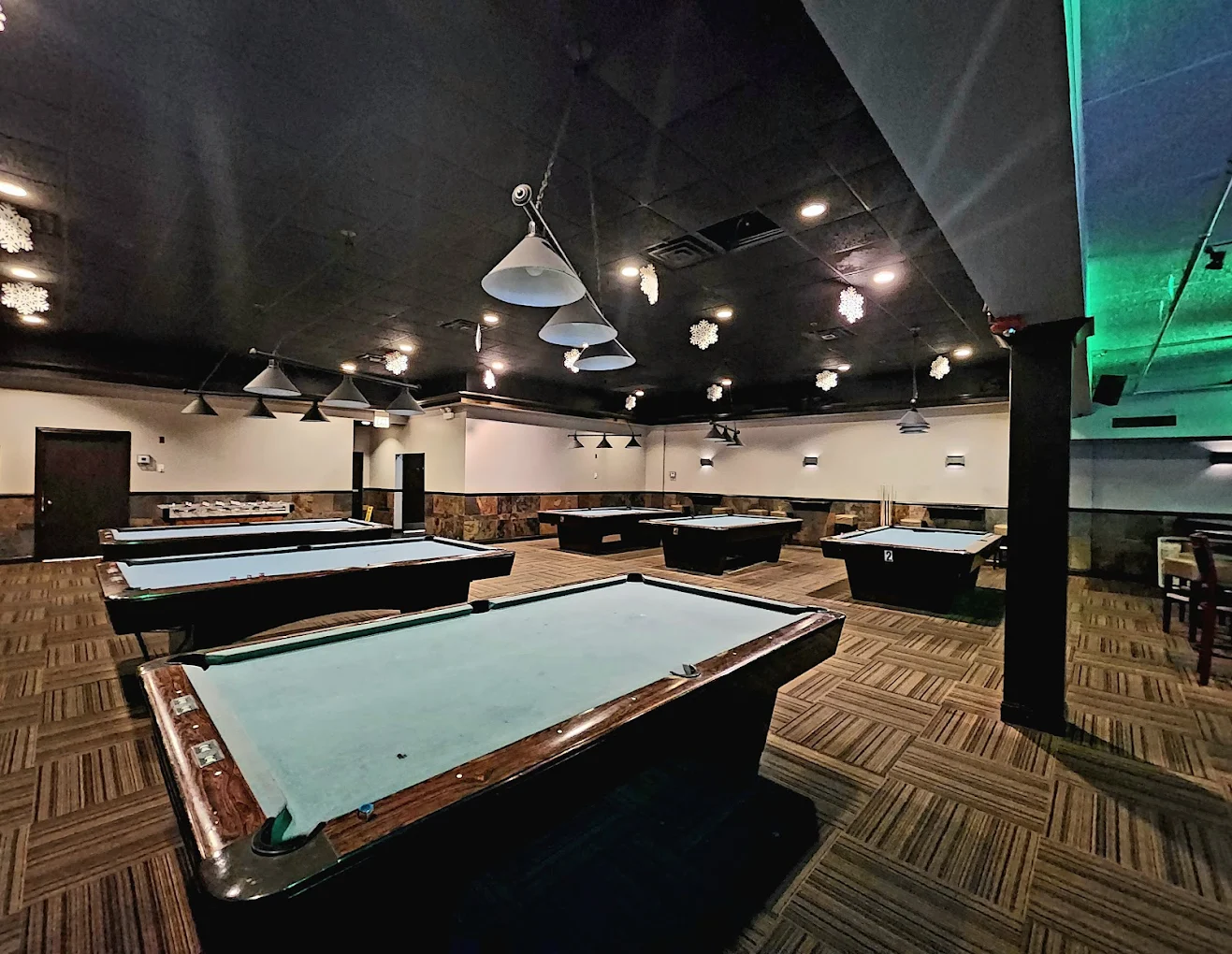 Premier Lounge pool hall exterior/interior