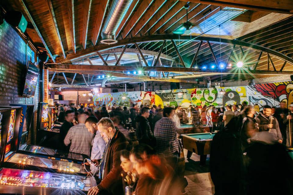 Emporium Arcade Bar pool hall exterior/interior