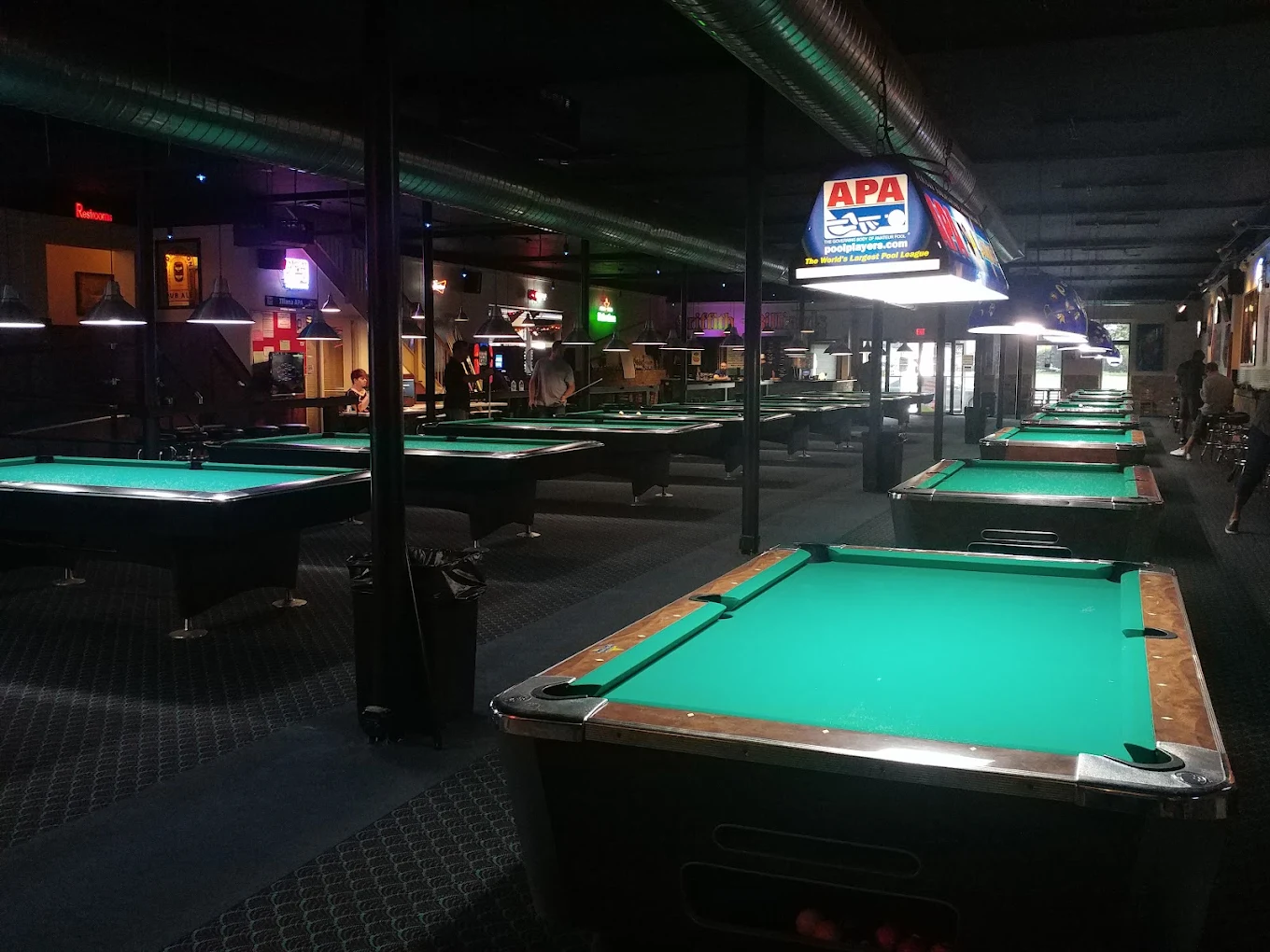 Griffith Billiards pool hall exterior/interior
