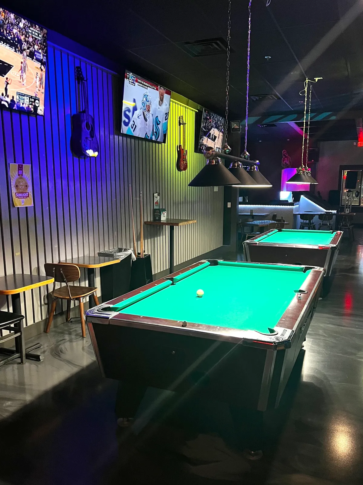 Bobby McGees pool hall exterior/interior