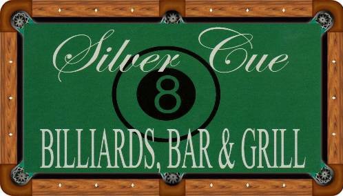 Silver Cue Billiards pool hall exterior/interior