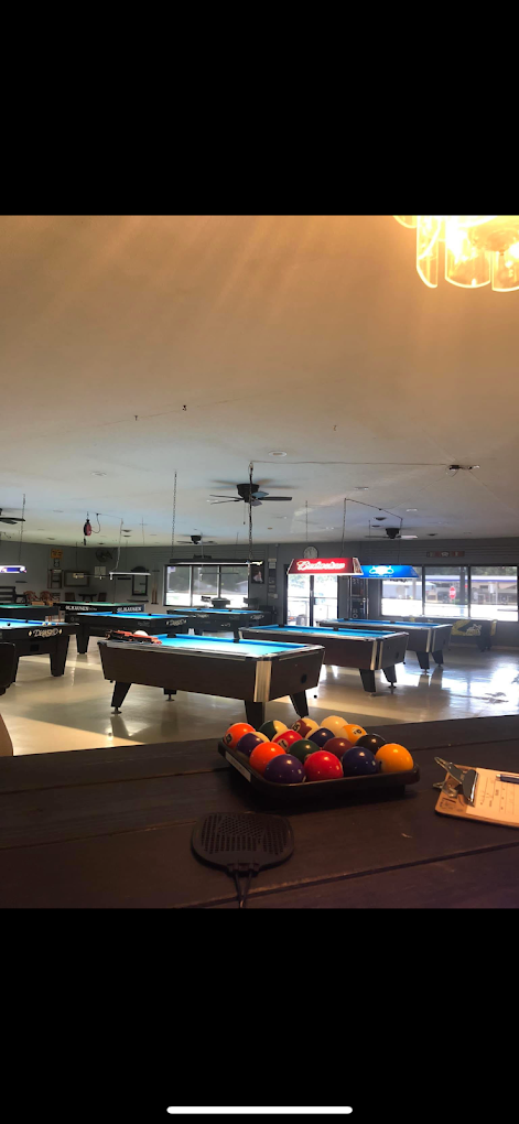The Break Room pool hall exterior/interior