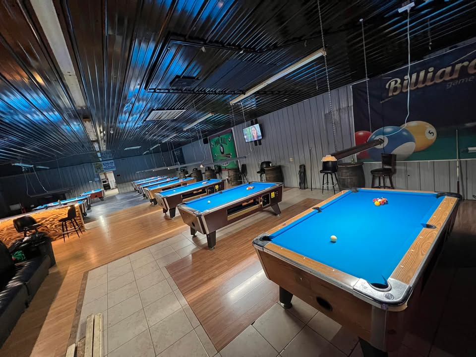K&D Billiards pool hall exterior/interior