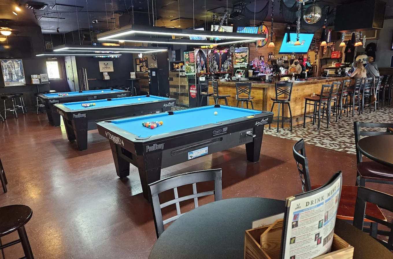 Bambooz Bar and Grill pool hall exterior/interior
